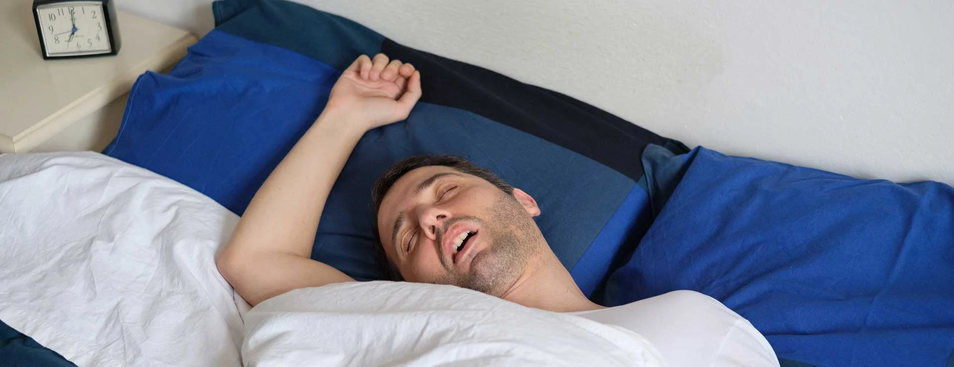 man snoring